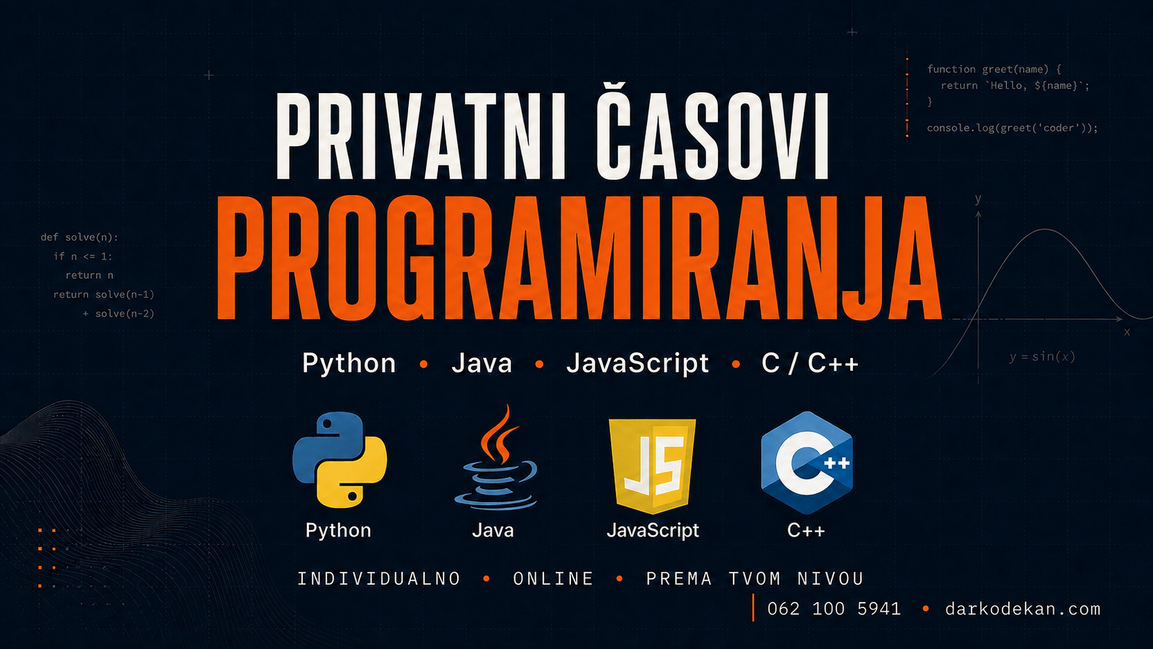 Individualni online časovi programiranja